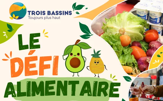 Visuel du Défi alimentaire organisé par la Ville de Trois-Bassins, à La Réunion.